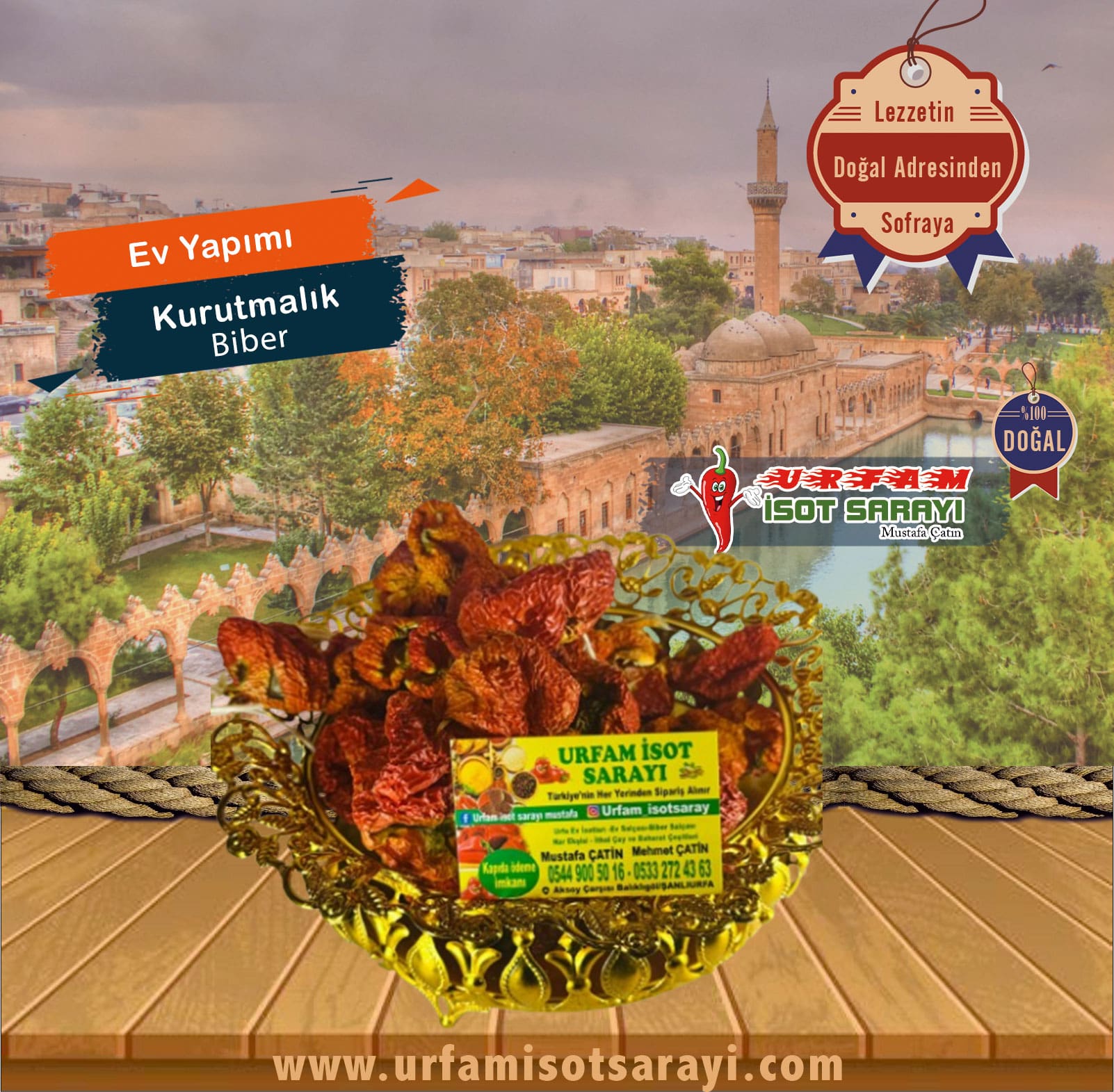 Ev  Yapımı Kurutmalık Biber 500GR