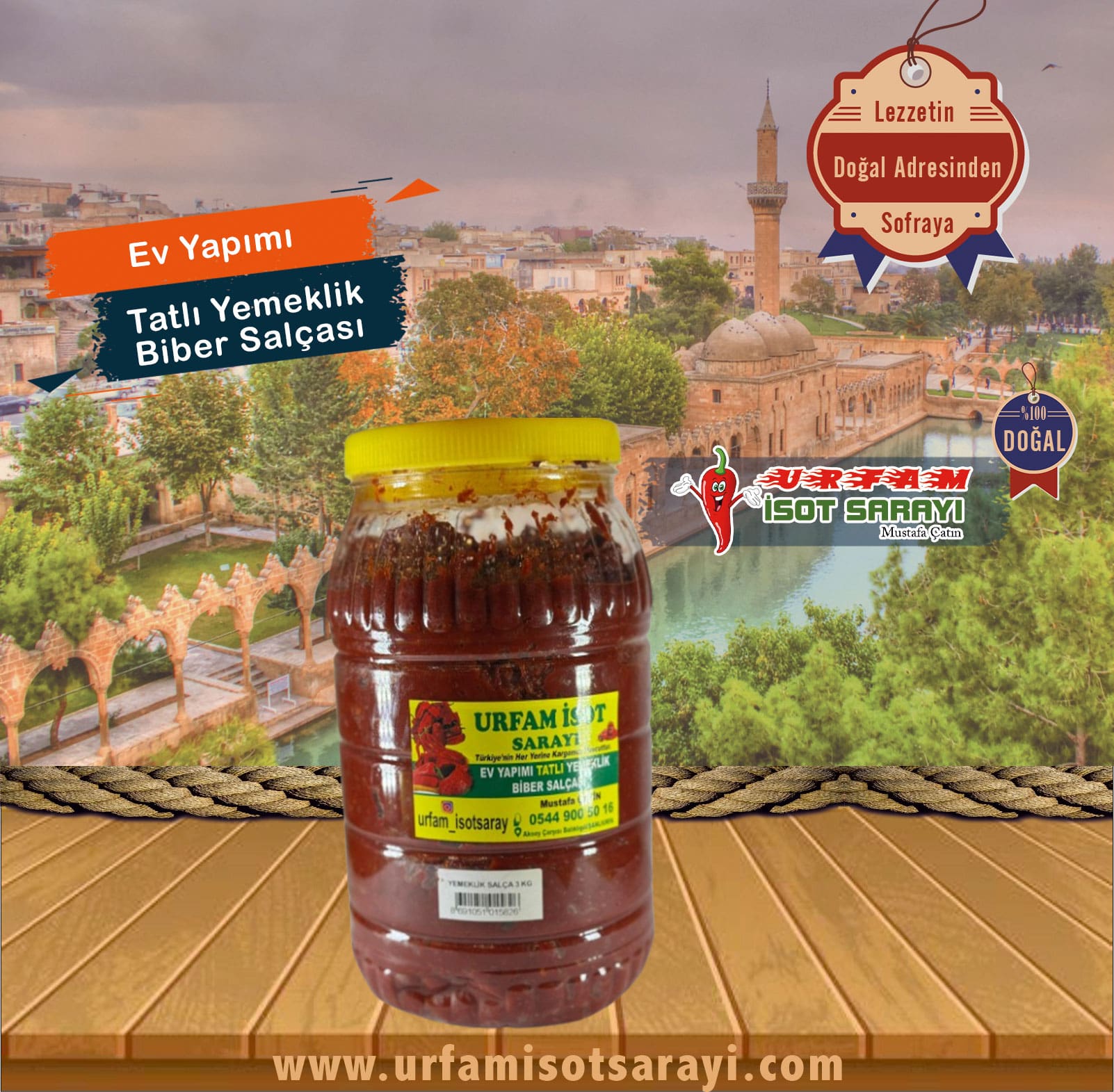 Yemeklik Biber Salçası Tatlı 5 kg